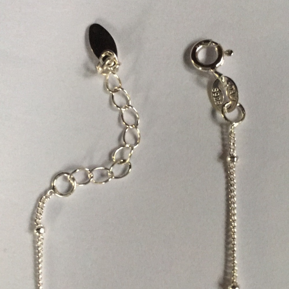 New! Anklet with Sterling Silver Beads - Picture 5 of 6